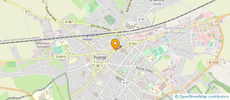 localisation de l'entreprise ERIC CABOT, ANNE BERNARD ET BENOIT LAMY, NOTAIRES ASSOCIES D UNE SOCIETE CIVILE PROFESSIONNELLE TITULAIRE D UN OFFICE  YVETOT