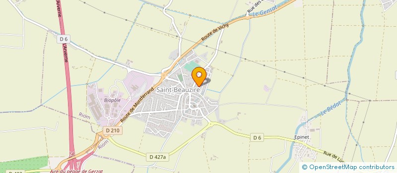 localisation de l'entreprise ERIC CAMEIRA à SAINT-BEAUZIRE
