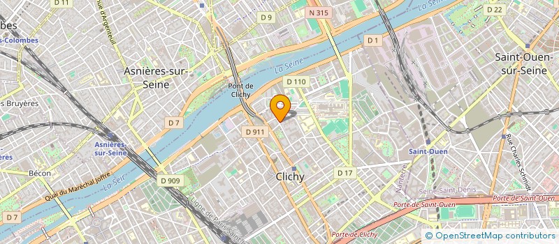 localisation de l'entreprise ERIC CARLIER TRC à CLICHY