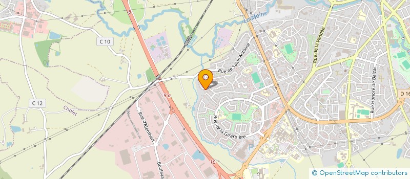 localisation de l'entreprise ERIC CHUPIN IMMOBILIER CONSEIL à CHOLET