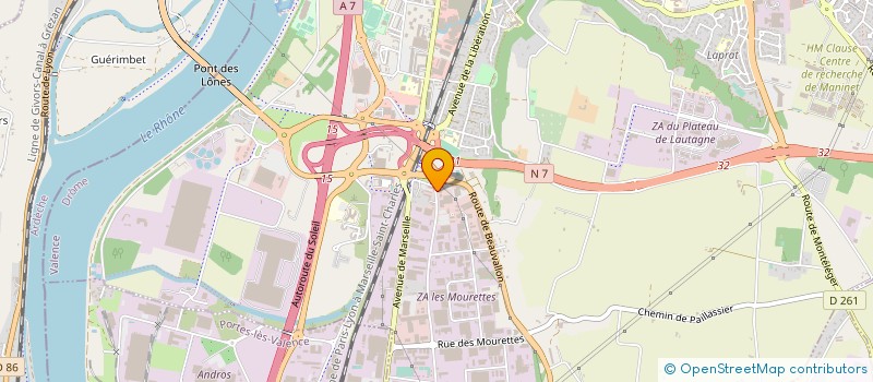 localisation de l'entreprise ERIC COSTECHAREYRE SERVICES  VALENCE