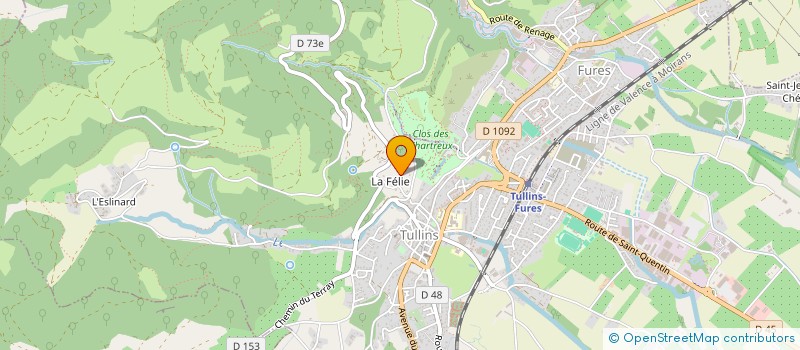 localisation de l'entreprise ERIC ELEC  TULLINS