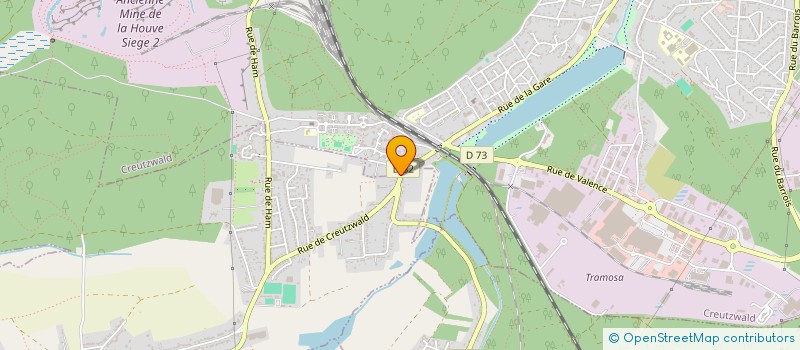 localisation de l'entreprise ERIC ET DANY COIFFURE à CREUTZWALD