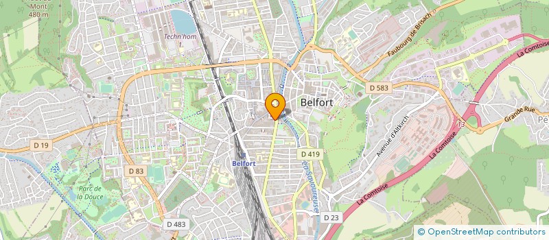 localisation de l'entreprise ERIC FAIVRE INVESTISSEMENTS à MONTBELIARD