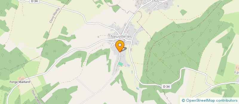 localisation de l'entreprise ERIC FERE  NEUVILLE-LES-THIS