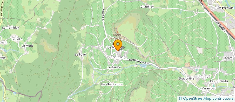 localisation de l'entreprise ERIC FOREST à VERGISSON