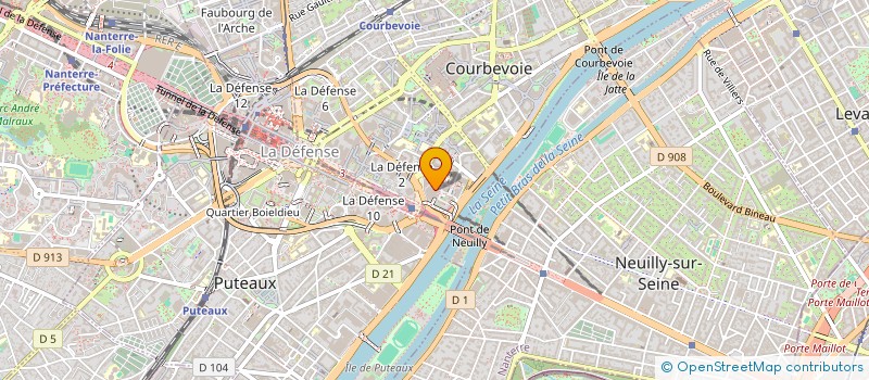 localisation de l'entreprise ERIC FOUREL AVOCATS (E.F.A.) à COURBEVOIE