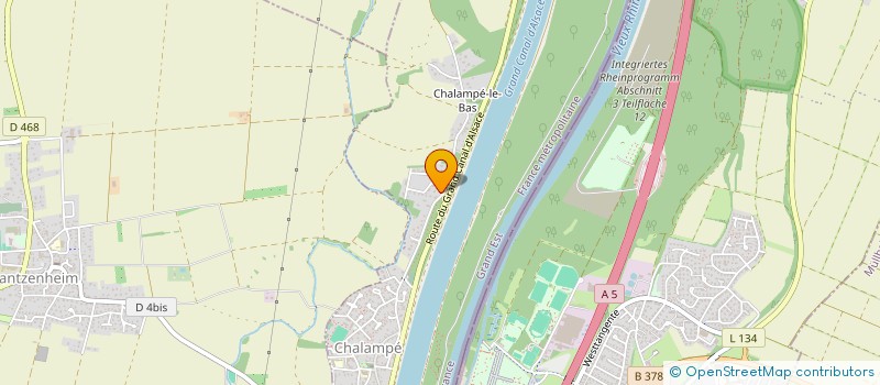 localisation de l'entreprise ERIC FRINDEL  CHALAMPE