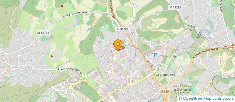 localisation de l'entreprise ERIC GALINIER  GRABELS