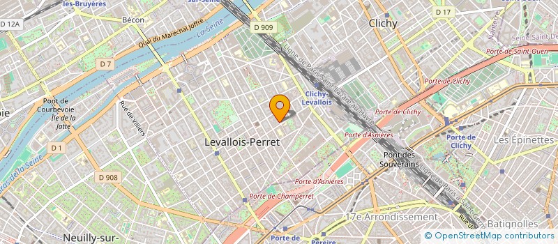localisation de l'entreprise ERIC GALLANT à LEVALLOIS-PERRET