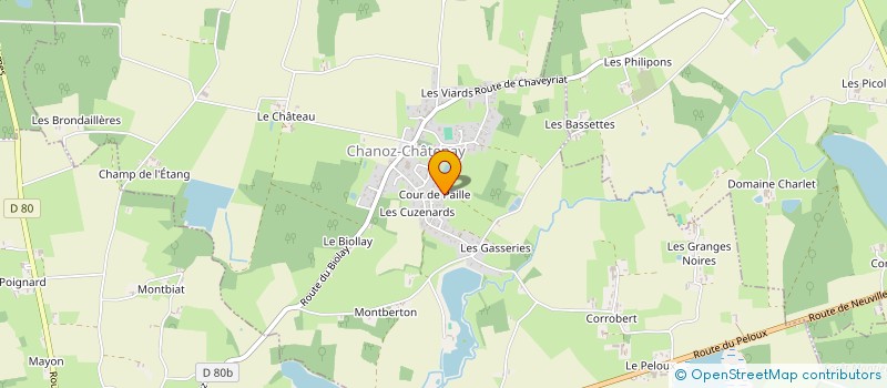 localisation de l'entreprise ERIC GIACOMELLI à CHANOZ-CHATENAY