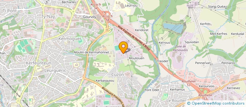 localisation de l'entreprise ERIC GUILLAUME E.P.C. à QUIMPER