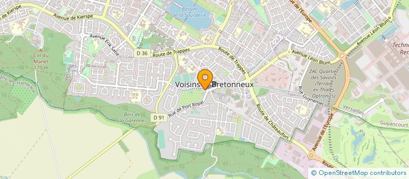 localisation de l'entreprise ERIC HEBERT à VOISINS-LE-BRETONNEUX