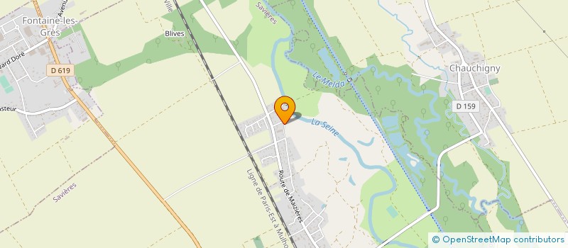 localisation de l'entreprise ERIC HERLUISON PAYSAGE  SAINT FLAVY