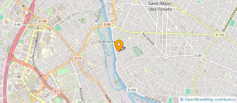 localisation de l'entreprise ERIC J IMMOBILIER à SAINT-MAUR-DES-FOSSES