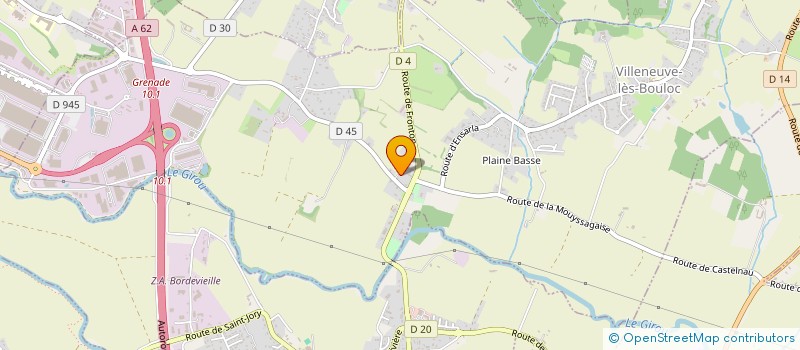 localisation de l'entreprise ERIC JALABERT  VILLENEUVE-LES-BOULOC