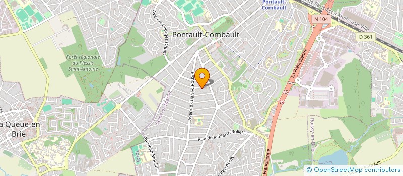 localisation de l'entreprise ERIC JEAN FINANCE ET PATRIMOINE  PONTAULT-COMBAULT