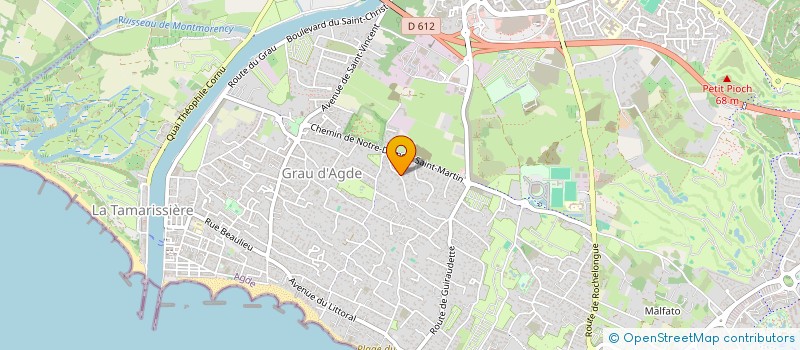 localisation de l'entreprise ERIC JOUVE  AGDE