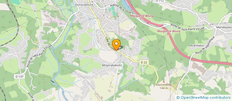 localisation de l'entreprise ERIC LAFITTE COURTAGE  SAINT-PIERRE-D'IRUBE