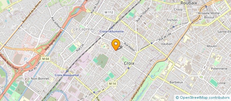 localisation de l'entreprise ERIC LAUNAY SCI à CROIX