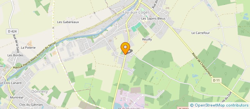localisation de l'entreprise ERIC LAURENCE BEURET à FAY-AUX-LOGES