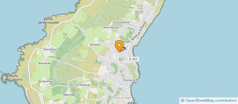 localisation de l'entreprise ERIC LE BLEIS  ROSCANVEL