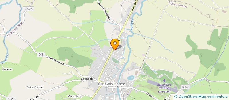 localisation de l'entreprise ERIC LEDU à L'ISLE-EN-DODON