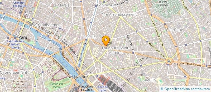 localisation de l'entreprise ERIC LIEURE  PARIS 11