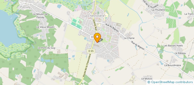 localisation de l'entreprise ERIC LOUE AUTOMOBILES  LA CHEVROLIERE