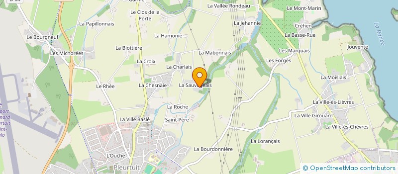 localisation de l'entreprise ERIC LOUIS COUVERTURE  PLEURTUIT