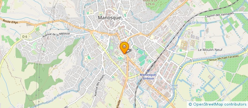 localisation de l'entreprise ERIC MARENDA à MANOSQUE