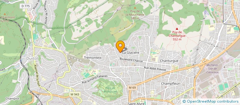 localisation de l'entreprise ERIC MAZZOCCO  CLERMONT-FERRAND