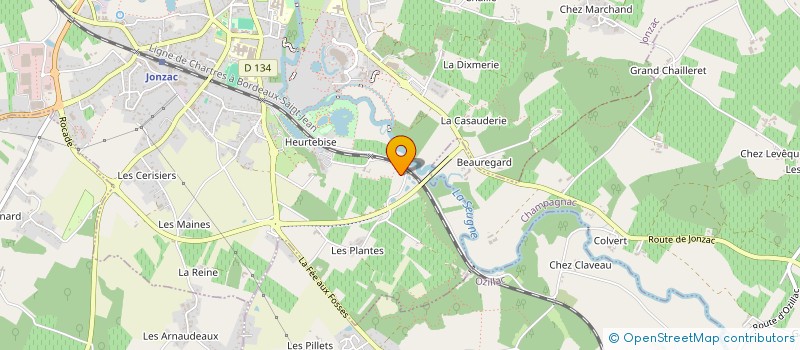 localisation de l'entreprise ERIC MOREAU  SAINT-GERMAIN-DE-LUSIGNAN