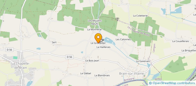 localisation de l'entreprise ERIC MOUSSAULT  LA CHAPELLE-DE-BRAIN
