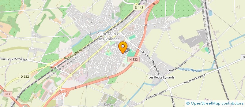 localisation de l'entreprise ERIC ORGERON à SAINT-MARCEL-LES-VALENCE