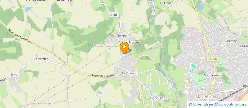 localisation de l'entreprise ERIC PARTENAIRE à PEROUGES