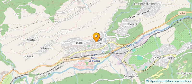 localisation de l'entreprise ERIC PERROT à AIME-LA-PLAGNE