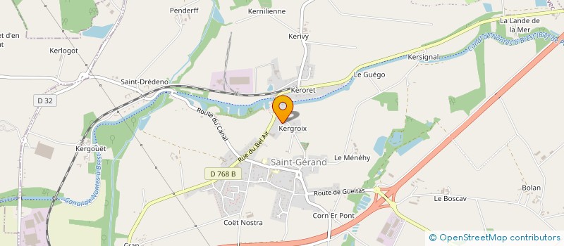 localisation de l'entreprise ERIC PICOT à SAINT-GERAND-CROIXANVEC