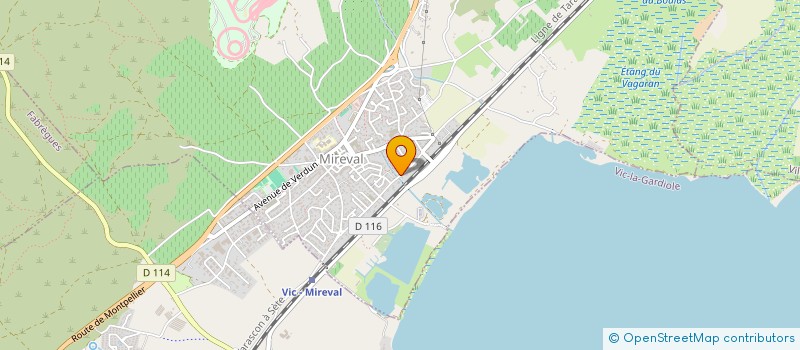 localisation de l'entreprise ERIC PISCINES  MIREVAL