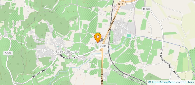 localisation de l'entreprise ERIC PISCINES  SAINT-ALEXANDRE