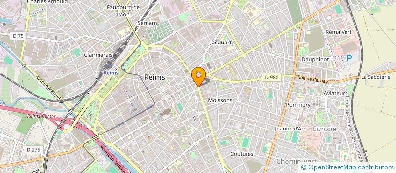 localisation de l'entreprise ERIC PORTHAULT  REIMS