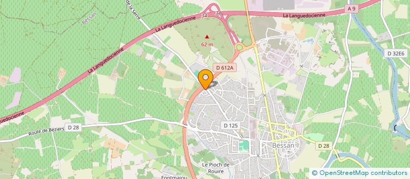localisation de l'entreprise ERIC RAISON à BESSAN