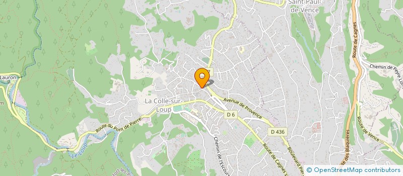 localisation de l'entreprise ERIC SENNI MAITRE D'OEUVRE  LA COLLE-SUR-LOUP