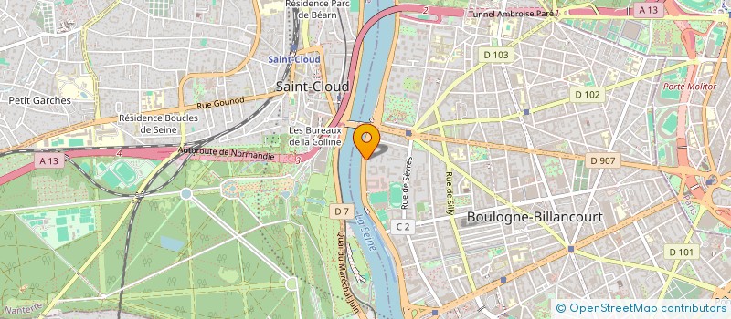 localisation de l'entreprise ERIC SEROR  BOULOGNE-BILLANCOURT