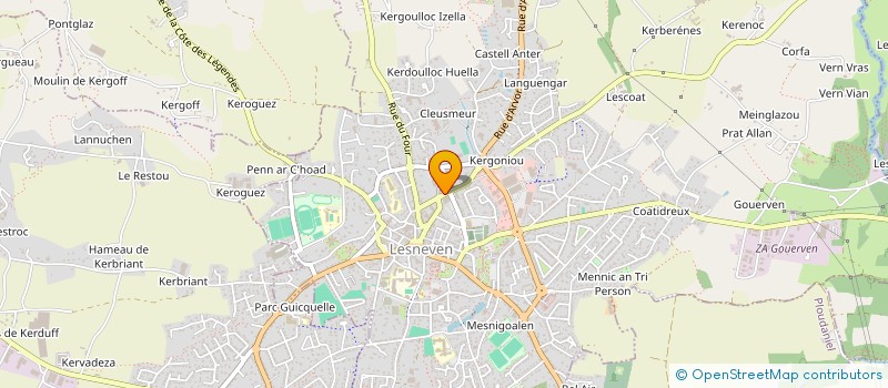 localisation de l'entreprise ERIC SIONNY ORGANISATION  LESNEVEN