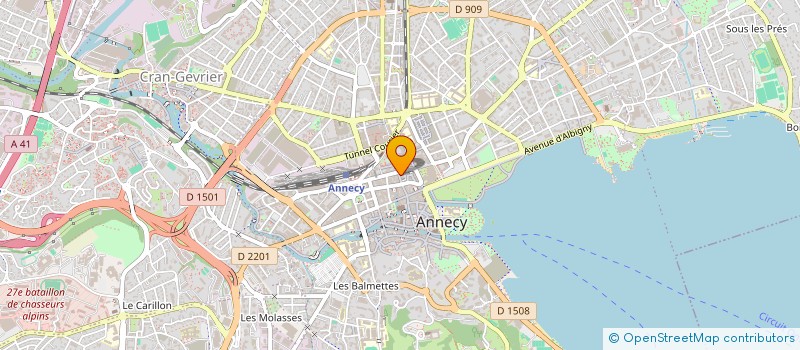 localisation de l'entreprise ERIC SONDINI à ANNECY