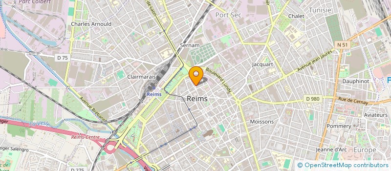 localisation de l'entreprise ERIC SONTAG  REIMS