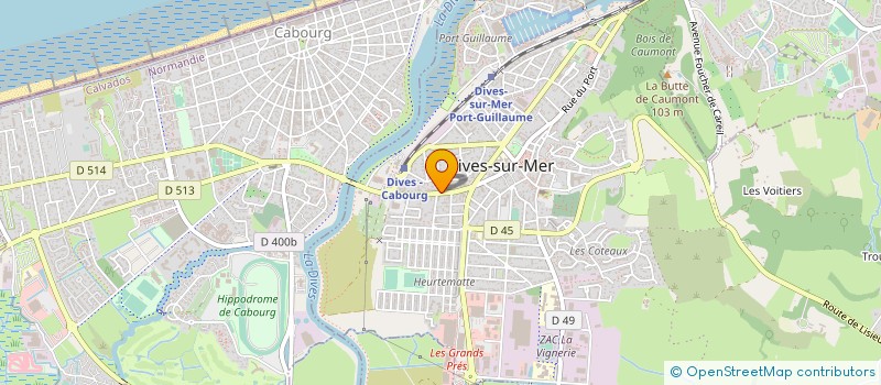 localisation de l'entreprise ERIC SPOOR GUILLAUME HERON CAROLINE SPOOR ET GREGOIRE FORTIN NOTAIRES ASSOCIES D'UNE SOCIETE CIVILE PROFESSIONNELLE TITU  DIVES-SUR-MER