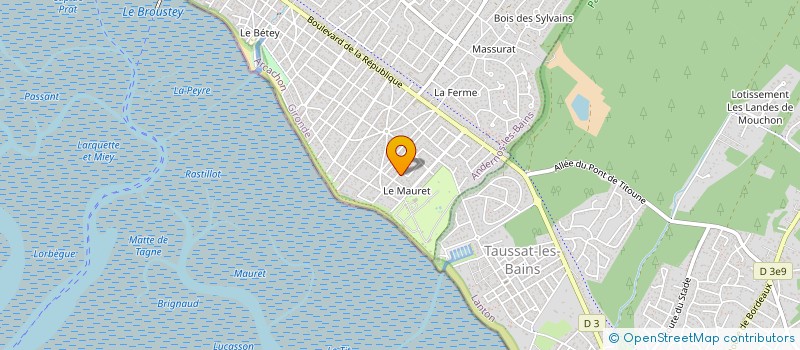 localisation de l'entreprise ERIC & SYLVIE  ANDERNOS-LES-BAINS