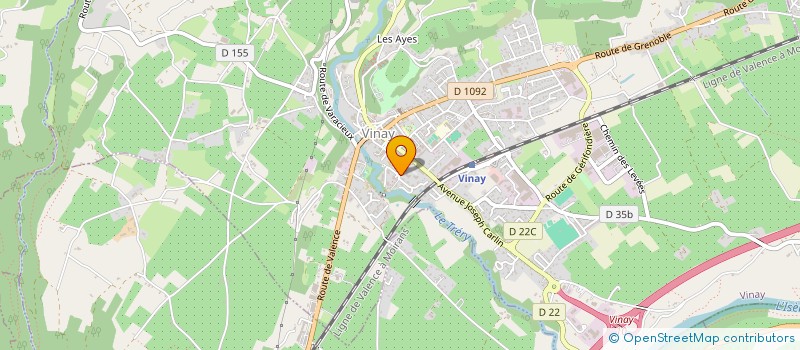 localisation de l'entreprise ERIC TAXI à VINAY